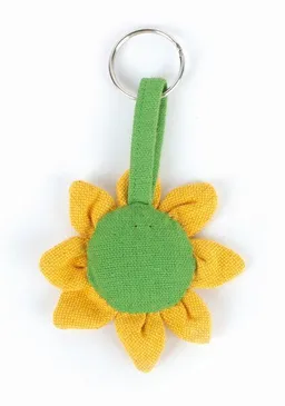El Puente El Puente Schlüsselanhänger "Sonnenblume" | Fair Trade & Handmade aus Sri Lanka – Produktbild 1 von 1
