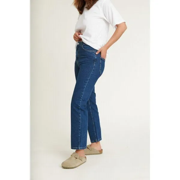 Basic Apparel Basic Apparel Mom Jeans - Ellen Jeans - aus Bio-Baumwolle, Blau (mid blue), – Produktbild 2 von 4