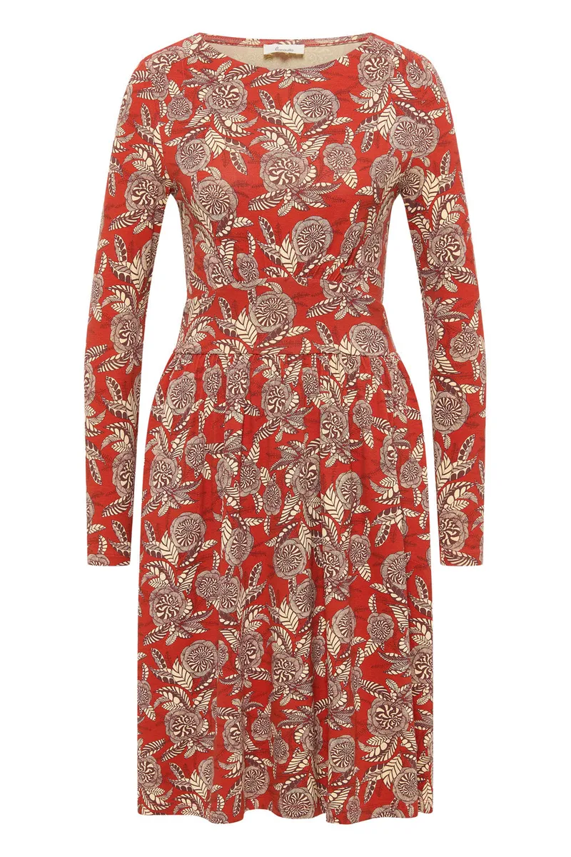 Tranquillo Feminines EcoVero™-Kleid - flower fields / L – Produktbild 1 von 2