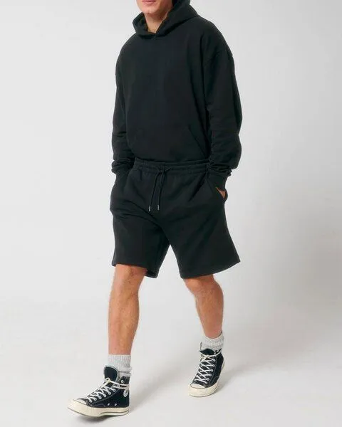 YTWOO YTWOO Sweatshorts, Joggingshorts aus 100% Cotton (Bio) - Organic Carded, Fair Trade, Schwarz, – Produktbild 1 von 4