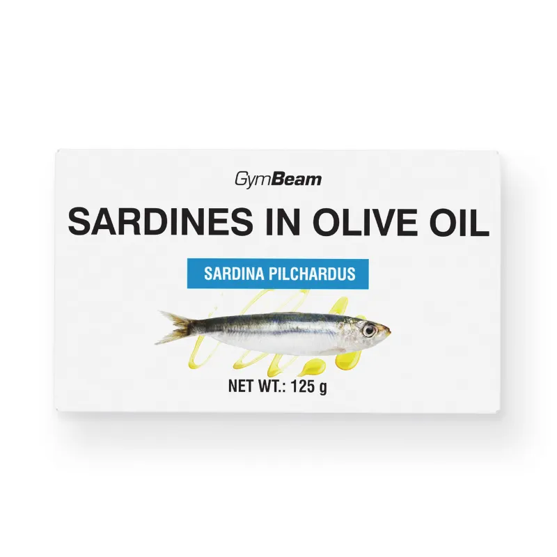 GymBeam Food GymBeam Sardinen in Olivenöl 125 g – Produktbild 1 von 1