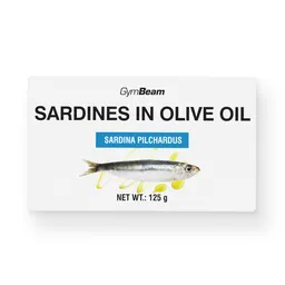 GymBeam Food GymBeam Sardinen in Olivenöl 125 g – Produktbild 1 von 1