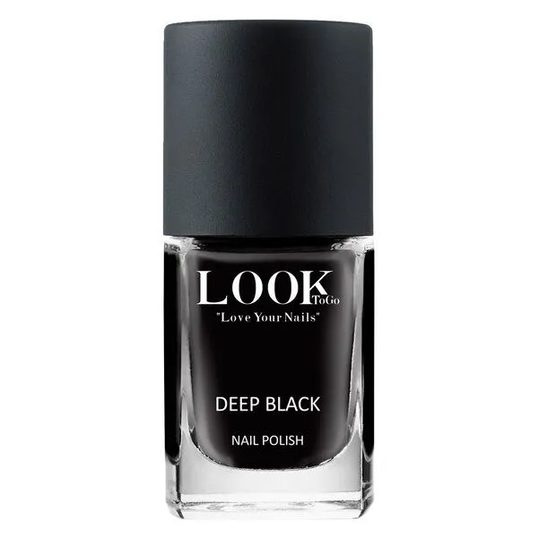 Look To Go Look To Go • veganer Nagellack • SCHWARZ & WEISS • 21-free & PETA approved, Deep black, – Produktbild 1 von 3