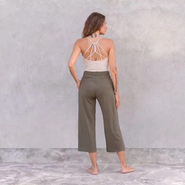 Jaya Jaya NICOLE - Damen - Top für Yoga aus Biobaumwolle mit besonderer Rückenpartie, Creme/creme, – Produktbild 3 von 3