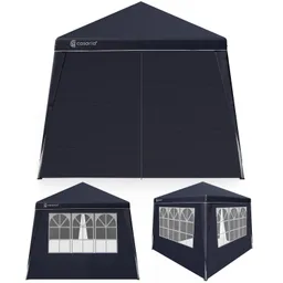 Casaria® Faltpavillon Capri Anthrazit 3x3m inkl 4 Seitenwänden UV-Schutz 50+ – Produktbild 1 von 1