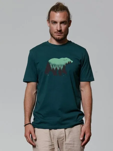 watapparel watapparel T-Shirt Unisex Waldbär, Glazed green, – Produktbild 2 von 3