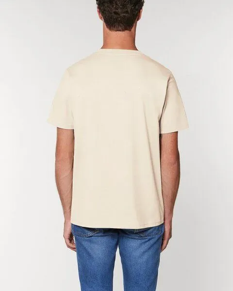 YTWOO YTWOO Herren schweres Bio T-Shirt. Männer Premium Basic Shirt. Heavy Cotton, Natural, – Produktbild 3 von 4