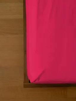 erlich textil erlich textil Cotton Select Spannbettlaken für Unisex aus Baumwolle in knallpink – Produktbild 1 von 1