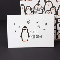 Bow & Hummingbird Bow & Hummingbird Postkarte "Coole Feiertage" – Produktbild 1 von 1