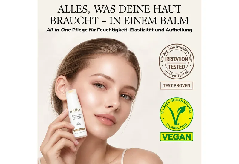 d'Alba Gesichtspflege Gesichtsbalm Anti Falten Serum Vitamin C Kollagen White Trüfflel, 3-tlg., Feuchtigkeitspflege, Straffheit, Vitamin C, Antioxidativ – Produktbild 2 von 5