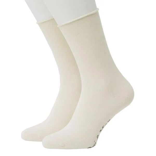 Opi & Max Opi & Max Roll Top Plain Socks, Ecru, – Produktbild 1 von 1