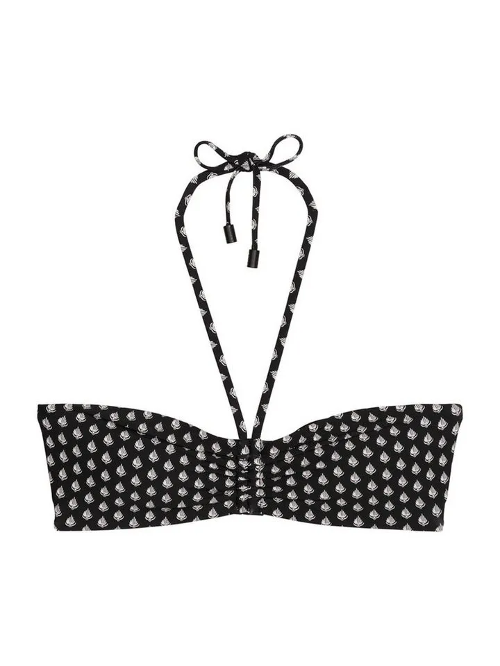 Marc O'Polo Marc O'Polo Triangel-Bikini-Top Palm Border Geo, Triangle Top, Dreiecks‑Bikini‑Top, Triangel Bikini, Schwarz, – Produktbild 2 von 4