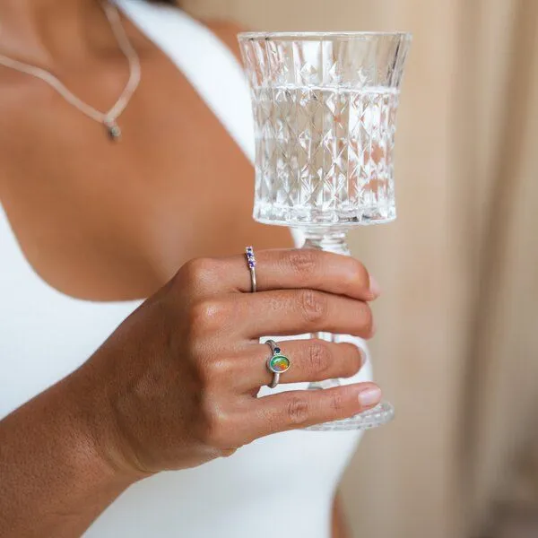 Spirit of Island Spirit of Island Opal & Saphir Ring | 925 Silber – Produktbild 4 von 7