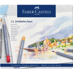 Faber-Castell Faber-Castell Buntstifte "Goldfaber Aqua" aquarellierbar, im Metalletui, 24 Stk. – Produktbild 1 von 1