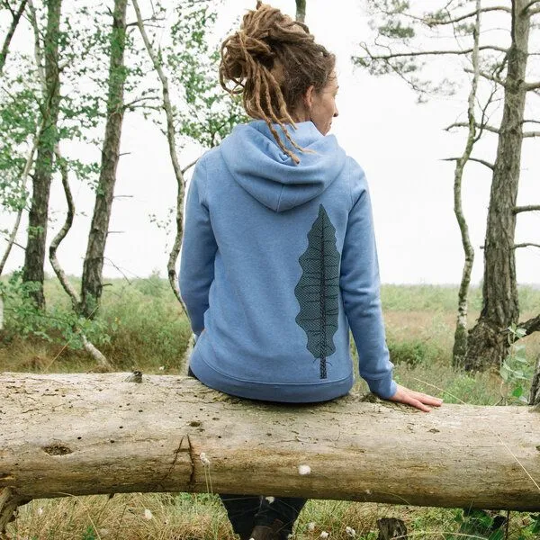 Cmig Cmig Tanne Kapuzenjacke in mid heather blue – Produktbild 1 von 4
