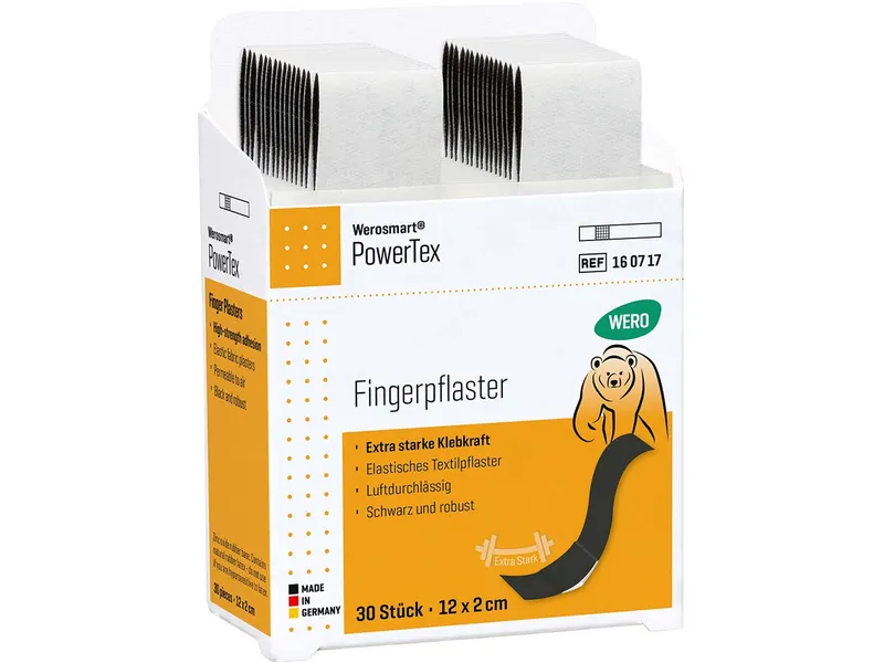WERO WERO Werosmart PowerTex Fingerpflaster, 12 x 2 cm, 30 Stück für WERO Smart Box – Produktbild 1 von 1