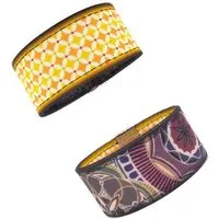 Seegarn Seegarn Wende-Armband 3cm, Mandala (beige) / grafisch (gelb), – Produktbild 1 von 1