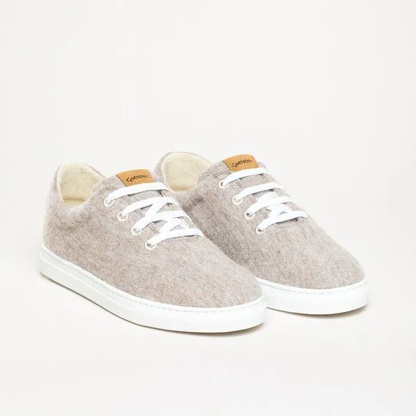 Gottstein Gottstein Wool Walker 101 - Woll Sneaker für Damen & Herren aus 100% Schurwolle, Beige, – Produktbild 1 von 4