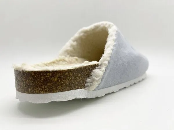 thies Veganer "thies ® Organic Bio Clog" aus zertifizierter Biobaumwolle, Light blue (hellblau), – Produktbild 3 von 4