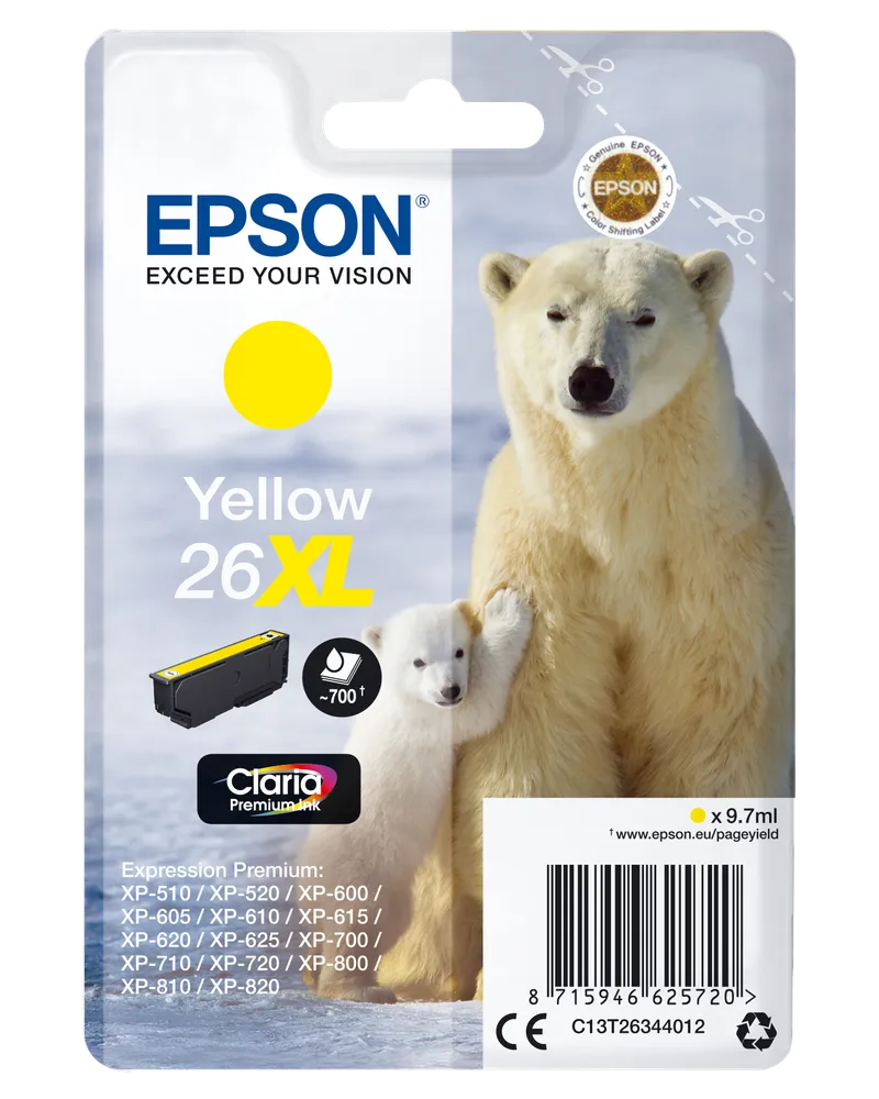 Epson Epson Tintenpatrone 26 XL gelb – Produktbild 1 von 2