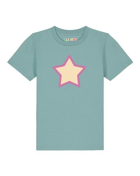 watabout.kids watabout.kids T-Shirt Kinder Stern, Teal monstera, – Produktbild 1 von 2