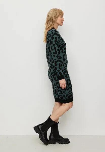 recolution Damen Strickkleid aus Bio-Baumwolle - AMARANTHUS LEO - recolution, Deep green (grün), – Produktbild 1 von 4
