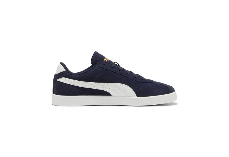 Puma Puma CLUB II Sneaker aus Leder, mit Schnürverschluss, mit profiliertem Laufsohlenprofil, Blau, – Produktbild 3 von 5