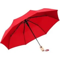 FARE FARE Taschenschirm Automatikfunktion Echtholzgriff, Rot, – Produktbild 1 von 1