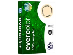 Clairefontaine 500 Blatt Clairfontaine Farbiges Recycling-Kopierpapier 'Evercolor' chamois, 80g, DIN A4 – Produktbild 1 von 1