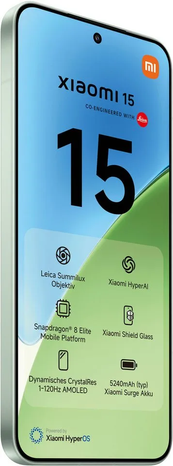 Xiaomi Xiaomi 15 512GB, Grün, – Produktbild 6 von 7