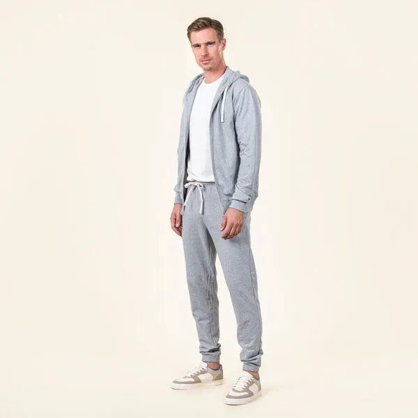 Living Crafts Living Crafts Herren Kapuzenjacke - CAMERON, Grey melange, – Produktbild 4 von 4