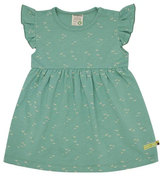 loud + proud loud + proud Babys & Kinder Kleid Slub Jersey, GOTS-zertifiziert, Bamboo(grün), – Produktbild 2 von 4