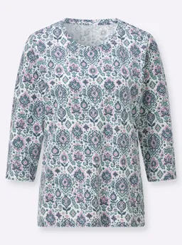 Witt Witt Print-Shirt ecru-rauchblau-bedruckt – Produktbild 1 von 1