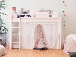 allnatura allnatura Spielvorhang für Betten "Ortholino" und "Colino" - Schnäppchen 2092-03961 | Mittel-Hochbett | Wintertraum Tüll | Spielvorhang – Produktbild 1 von 1