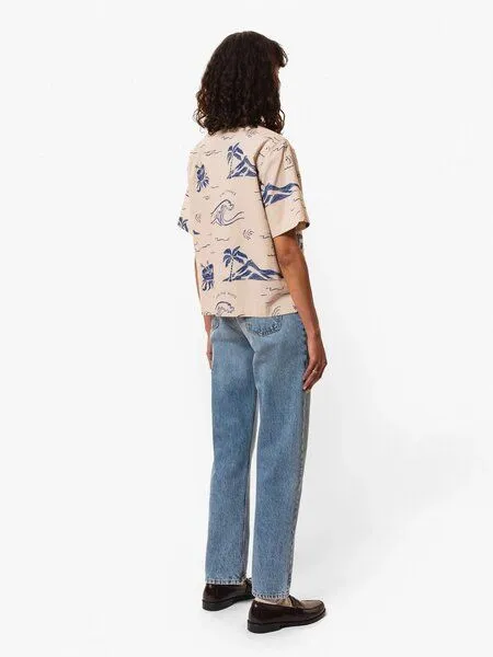 Nudie Jeans Nudie Jeans Moa Waves Bluse, Ecru (beige), – Produktbild 2 von 4
