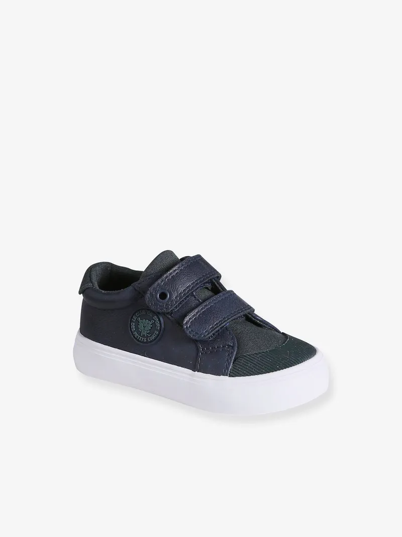 Vertbaudet Jungen Baby Klett-Sneakers, Marine, – Produktbild 1 von 4