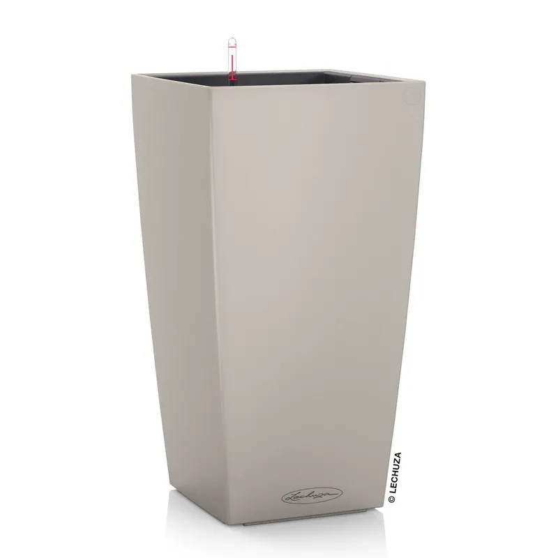 Lechuza® Lechuza® 'Cubico Color 22', sandbraun, ca. 22 x 22 x H 41 cm, Braunbeige, – Produktbild 1 von 1