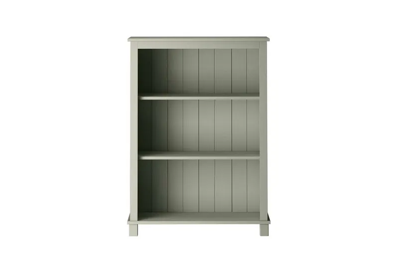 OTTO home Regal Pivo Bücherregal mit 2 verstellbaren Einlegeböden, natürliche Maserung, aus massivem Kiefernholz mit 3 Fächern, Höhe 106 cm, Grün, – Produktbild 3 von 3