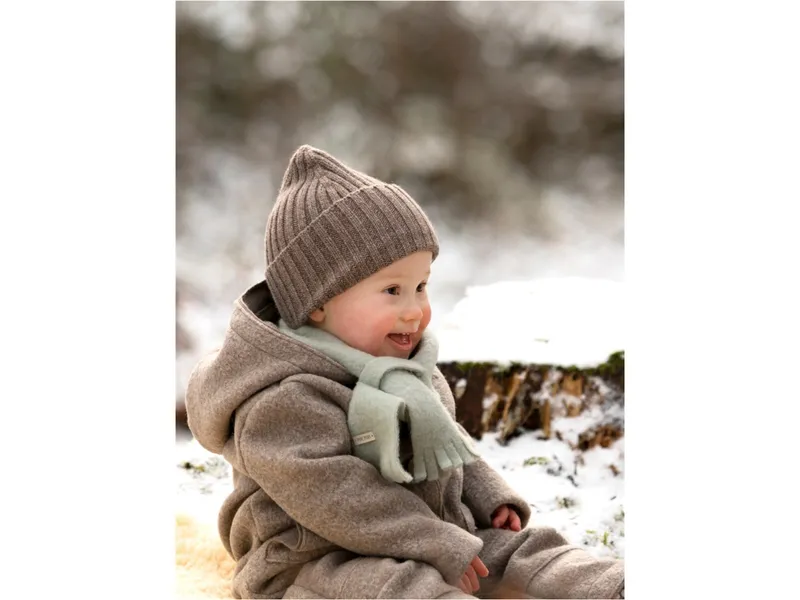 Pure pure by Bauer PURE PURE by Bauer Baby und Kinder Overall mit Kapuze Wollwalk kaschmir Gr.92, Natur, – Produktbild 2 von 2
