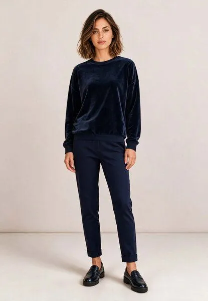 LANA Organic LANA Organic Samtig weicher Pullover, Modell Tess, Marine, – Produktbild 3 von 4