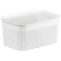 rotho rotho Aufbewahrungskorb "BRISEN" aus Recyclingkunststoff, 4,5 l, weiß – Produktbild 1 von 1