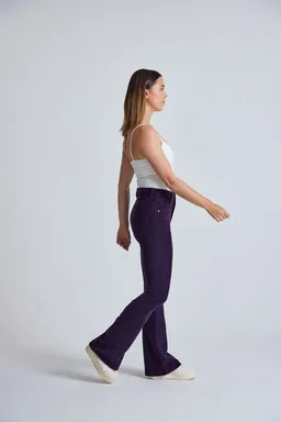 Flax and Loom Cord-Schlaghose High Waist Skinny Modell: Mavis – Produktbild 1 von 1