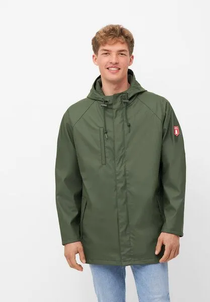 derbe derbe Regenjacke „Passbyplain“, Olive, – Produktbild 1 von 4