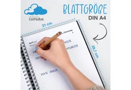 edition cumulus Terminkalender edition cumulus Der GROSSE DICKE Tageskalender 2027 DIN A4 1Tag=1Seite, 1 Tag pro Seite, DIN A4, FSC-Papier, Notizbereich – Produktbild 1 von 1