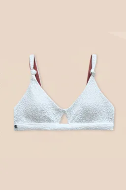 Woodlike Woodlike Damen vegan Bikinioberteil Rosabraun / Korallenweiß – Produktbild 1 von 1