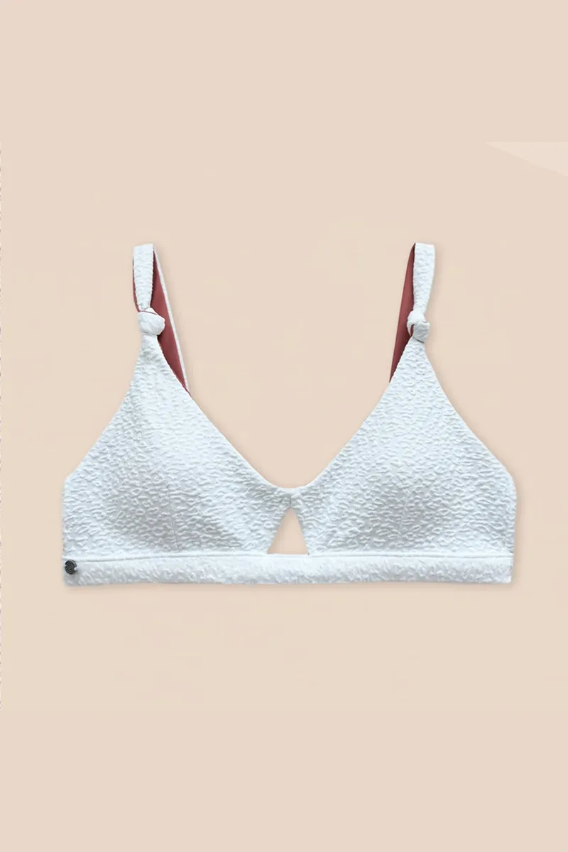 Woodlike Woodlike Damen vegan Bikinioberteil Rosabraun / Korallenweiß, Braun, – Produktbild 1 von 2