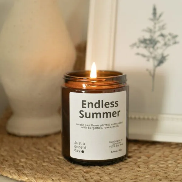 Just a decent day Just a decent day Endless Summer - Duftkerze - Handmade - Sojawachs – Produktbild 1 von 4