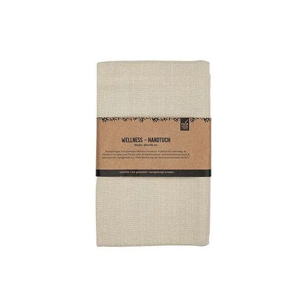 CONTIGO Fairtrade CONTIGO Fairtrade Hamam-Bade- oder Handtuch, Bio-Baumwolle, Beige, – Produktbild 4 von 4