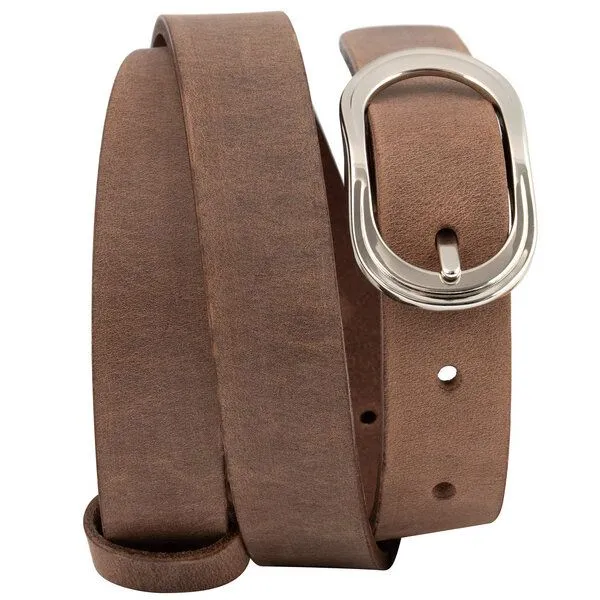Simaru Simaru Premium-Ledergürtel für Damen 25mm Curitiba- EU, Braun-used, – Produktbild 3 von 4