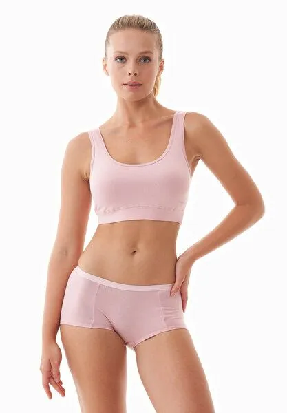 ORGANICATION ORGANICATION BRIANNA | Bralette aus Bio-Baumwolle und TENCEL Modal, Dusty pink, – Produktbild 1 von 4